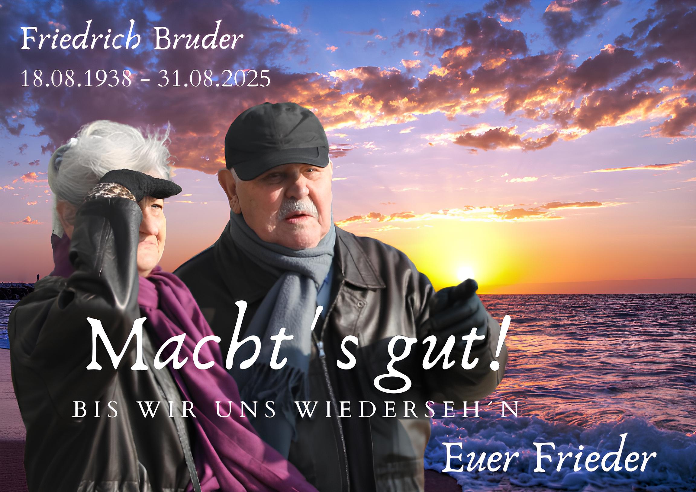 Bild von der Gedenkseite für Friedrich Bruder